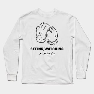 kaws seeing/watching Long Sleeve T-Shirt